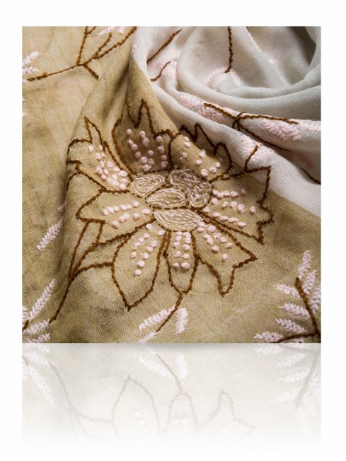 Палантин Женский ZW.EMB/TAUPE